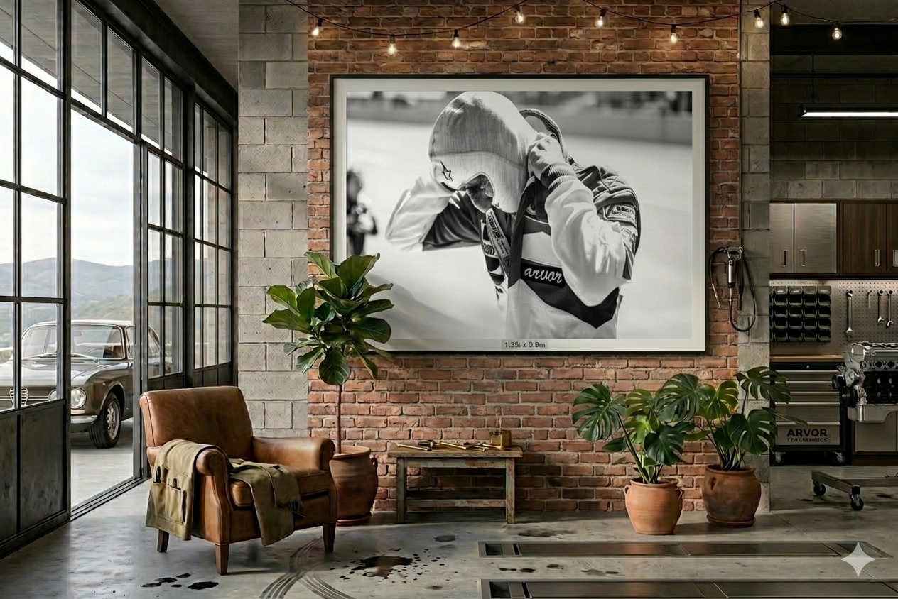 Tirage numéroté "Alain Prost alias le professeur" par Morgan Mathurin