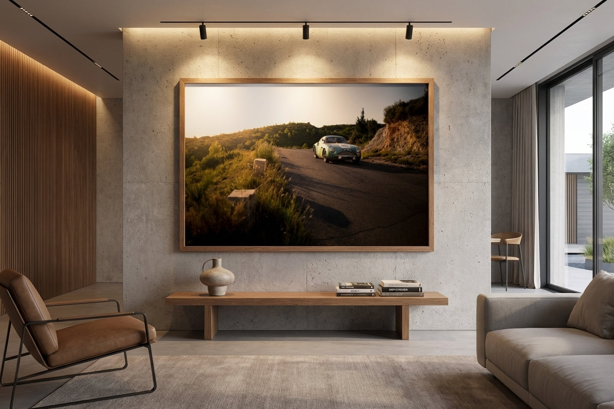 Tirage "Balade en DB4 Zagato dans les Baux de Provence" par Morgan Mathurin